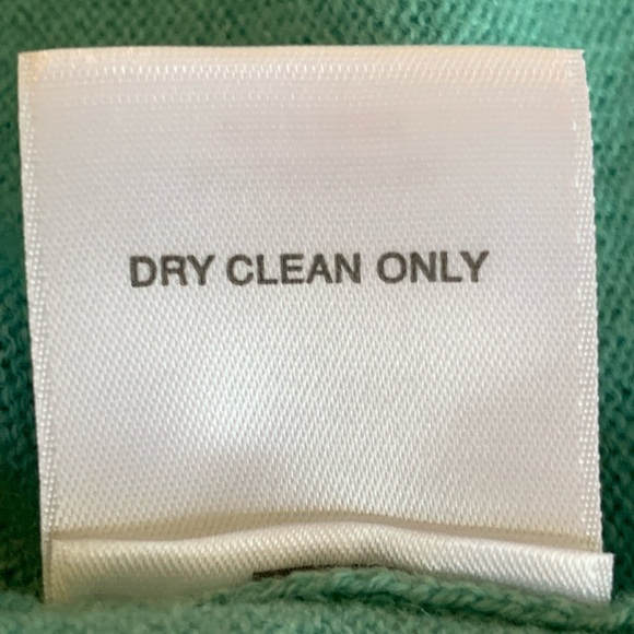 NORDSTROM COLLECTION AQUA BLUE CASHMERE BUTTON BACK SWEATER. WOMEN’S SIZE MEDIUM - Picture 7 of 7